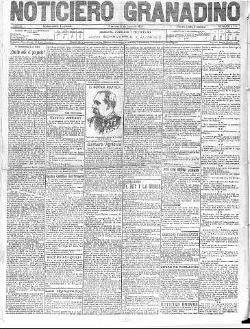 'Noticiero Granadino' - Año IX Número 2729  - 1912 Enero 30