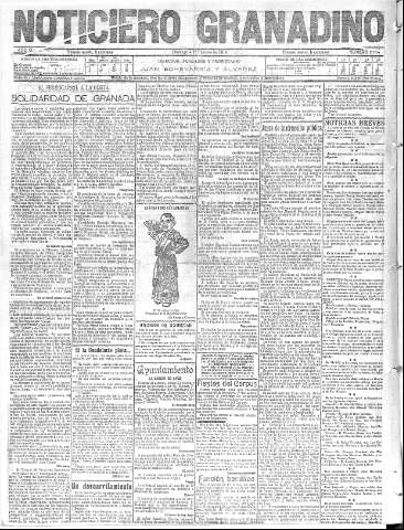 'Noticiero Granadino' - Año IX Número 2734  - 1912 Febrero 04