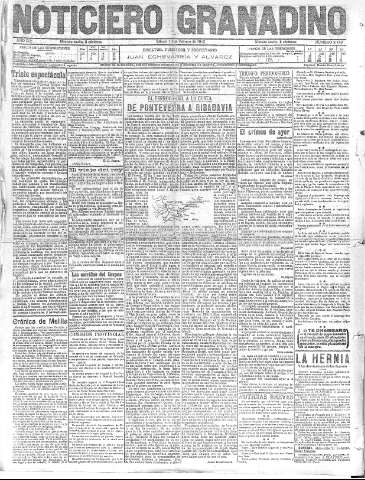 'Noticiero Granadino' - Año IX Número 2739  - 1912 Febrero 09