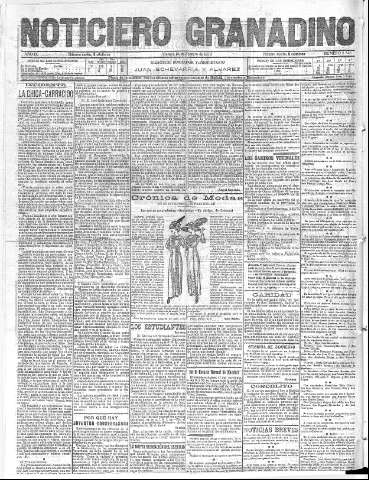'Noticiero Granadino' - Año IX Número 2746  - 1912 Febrero 16