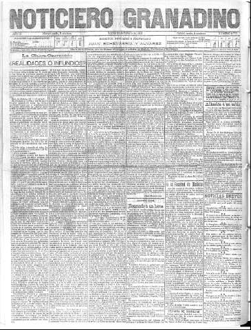 'Noticiero Granadino' - Año IX Número 2753  - 1912 Febrero 23