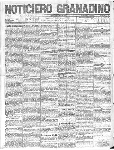 'Noticiero Granadino' - Año IX Número 2755  - 1912 Febrero 25