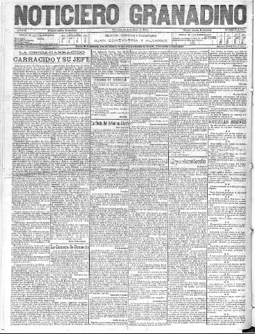 'Noticiero Granadino' - Año IX Número 2758  - 1912 Febrero 28