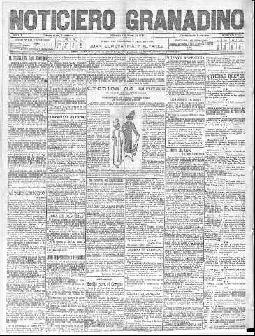 'Noticiero Granadino' - Año IX Número 2766  - 1912 Marzo 07