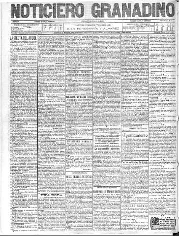 'Noticiero Granadino' - Año IX Número 2772  - 1912 Marzo 13