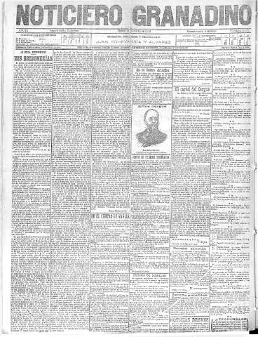 'Noticiero Granadino' - Año IX Número 2778  - 1912 Marzo 19
