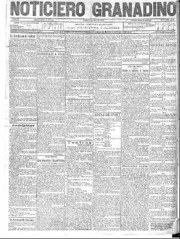 'Noticiero Granadino' - Año IX Número 2792  - 1912 Abril 02