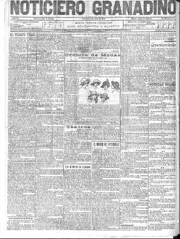 'Noticiero Granadino' - Año IX Número 2793  - 1912 Abril 03