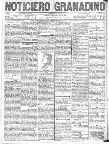 'Noticiero Granadino' - Año IX Número 2802  - 1912 Abril 13