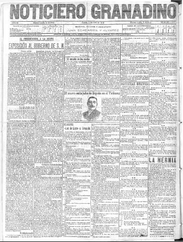 'Noticiero Granadino' - Año IX Número 2804  - 1912 Abril 15