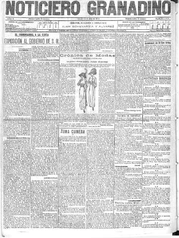 'Noticiero Granadino' - Año IX Número 2809  - 1912 Abril 20