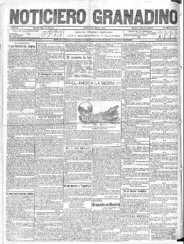 'Noticiero Granadino' - Año IX Número 2817  - 1912 Abril 28