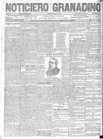 'Noticiero Granadino' - Año IX Número 2829  - 1912 Mayo 11