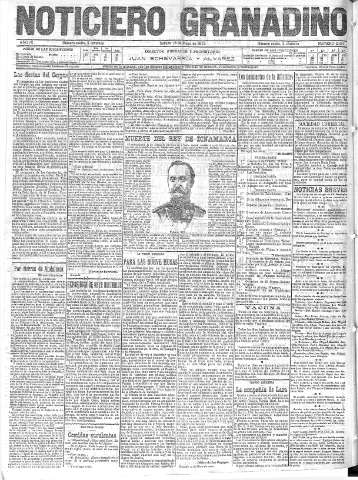 'Noticiero Granadino' - Año IX Número 2836  - 1912 Mayo 18