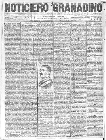 'Noticiero Granadino' - Año IX Número 2842  - 1912 Mayo 24