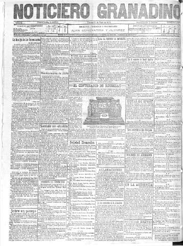 'Noticiero Granadino' - Año IX Número 2849  - 1912 Mayo 31