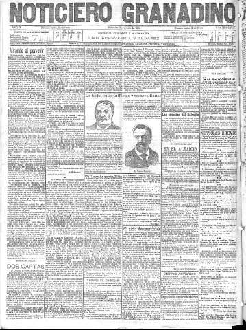 'Noticiero Granadino' - Año IX Número 2874  - 1912 Junio 26