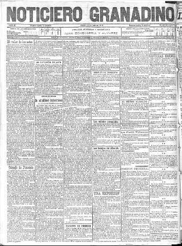 'Noticiero Granadino' - Año IX Número 2877  - 1912 Junio 29