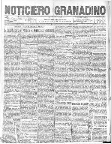 'Noticiero Granadino' - Año X Número 3153  - 1913 Abril 03