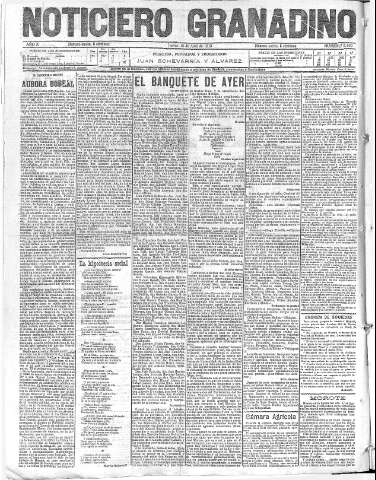 'Noticiero Granadino' - Año X Número 3160  - 1913 Abril 10