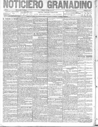 'Noticiero Granadino' - Año X Número 3163  - 1913 Abril 13
