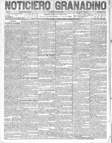 'Noticiero Granadino' - Año X Número 3169  - 1913 Abril 19