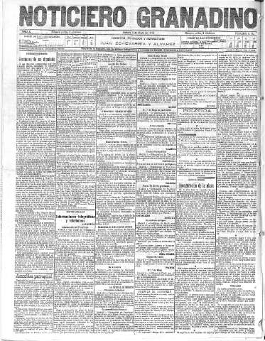 'Noticiero Granadino' - Año X Número 3182  - 1913 Mayo 03