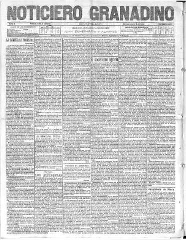 'Noticiero Granadino' - Año X Número 3192  - 1913 Mayo 13