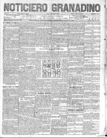 'Noticiero Granadino' - Año X Número 3194  - 1913 Mayo 15