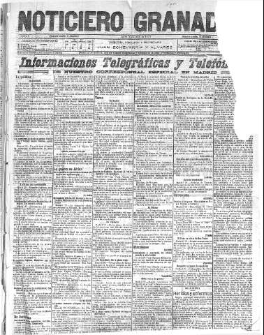 'Noticiero Granadino' - Año X Número 3240  - 1913 Junio 30