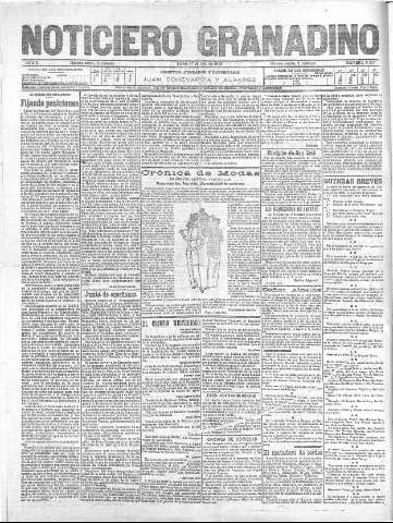 'Noticiero Granadino' - Año X Número 3257  - 1913 Julio 17