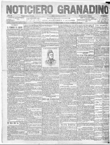 'Noticiero Granadino' - Año XI Número 3426  - 1914 Enero 03