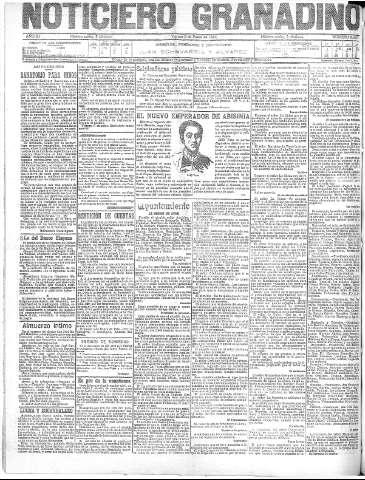 'Noticiero Granadino' - Año XI Número 3432  - 1914 Enero 09