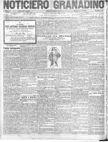 'Noticiero Granadino' - Año XI Número 3444  - 1914 Enero 21