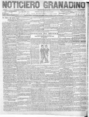 'Noticiero Granadino' - Año XI Número 3458  - 1914 Febrero 04