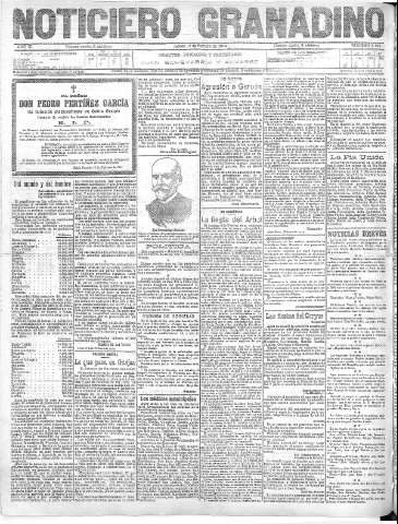 'Noticiero Granadino' - Año XI Número 3466  - 1914 Febrero 12