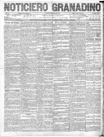 'Noticiero Granadino' - Año XI Número 3471  - 1914 Febrero 17