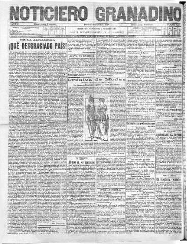 'Noticiero Granadino' - Año XI Número 3480  - 1914 Febrero 26