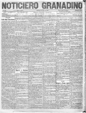 'Noticiero Granadino' - Año XI Número 3481  - 1914 Febrero 27