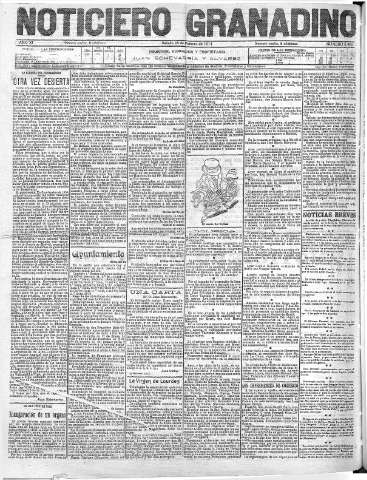 'Noticiero Granadino' - Año XI Número 3482  - 1914 Febrero 28