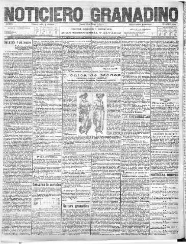 'Noticiero Granadino' - Año XI Número 3494  - 1914 Marzo 12