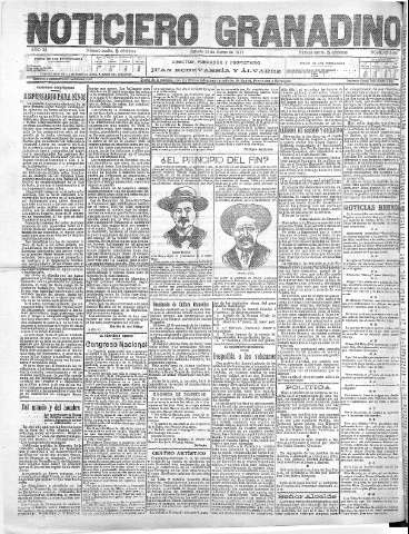 'Noticiero Granadino' - Año XI Número 3496  - 1914 Marzo 14