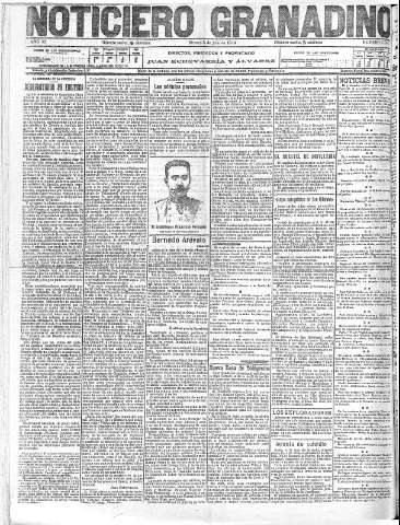 'Noticiero Granadino' - Año XI Número 3604  - 1914 Julio 03