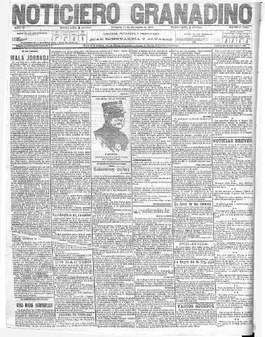 'Noticiero Granadino' - Año XI Número 3681  - 1914 Septiembre 17