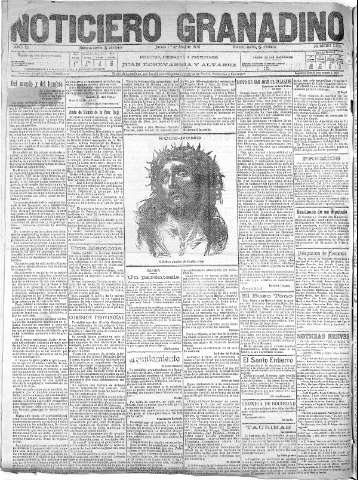 'Noticiero Granadino' - Año XII Número 3876  - 1915 Abril 01