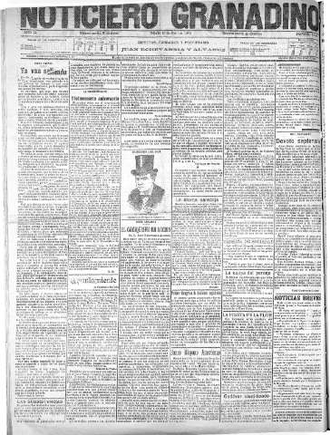 'Noticiero Granadino' - Año XII Número 3884  - 1915 Abril 10