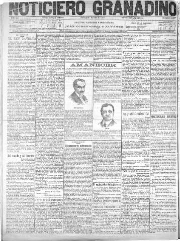 'Noticiero Granadino' - Año XII Número 3885  - 1915 Abril 11