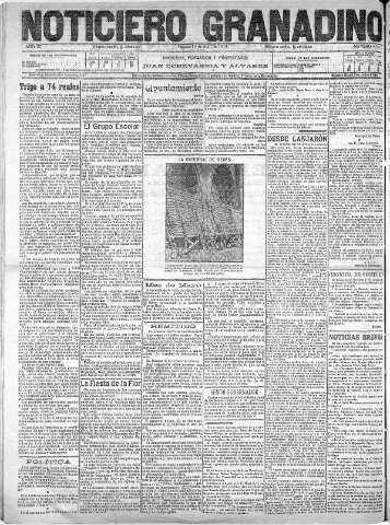 'Noticiero Granadino' - Año XII Número 4004  - 1915 Abril 30