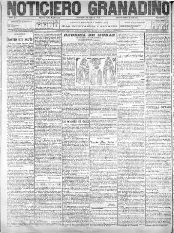 'Noticiero Granadino' - Año XII Número 4008  - 1915 Mayo 05