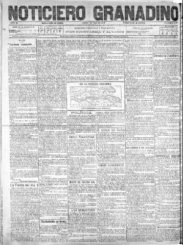 'Noticiero Granadino' - Año XII Número 4010  - 1915 Mayo 07